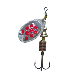 Abu Garcia -  Fast Attack Spinners Silver-Red Dot - 7g; 4,5cm